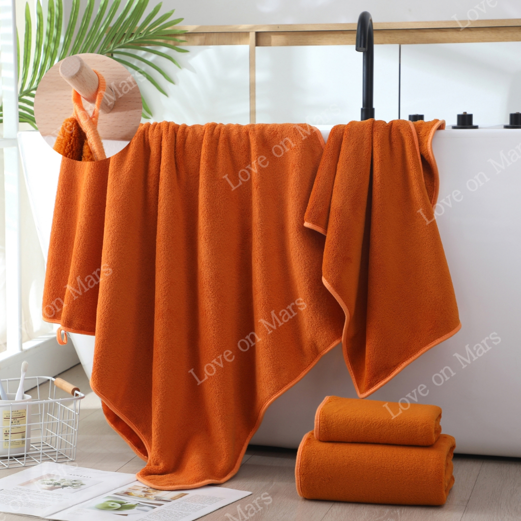 ผ้าเช็ดตัว พระสงฆ์ ผืนใหญ่ ผ้าขนหนูพระ สำหรับถวายพระภิกษุสงฆ์ ขนาด34*74 Cm 70*140 Cm ไม่มีลายสีพระ ผ้าขนหนูขนแกะปะการัง - รูปที่ 4