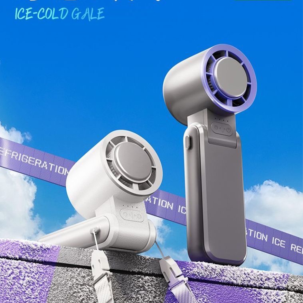 MUXNW Cooling Foldable Fan M79 พัดลมพกพาแบบพับได้ พัดลมพกพา พัดลมมือถือขนาดเล็ก ฟังก์ชั่นไอเย็น พับได้ 120°