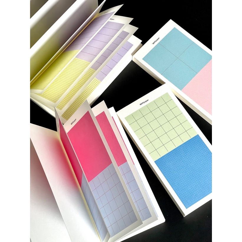 "WHYpaper สมุดโน้ต PASTORAL  ขนาดเล็กทรงยาว สีสันสดใส คุมโทน สวย สมุด โน๊ต ฉีก