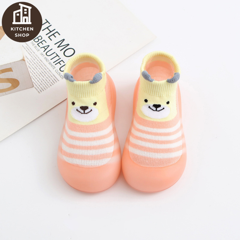 รองเท้าพื้นนุ่มสำหรับเด็ก ถุงเท้าพื้นสำหรับทารกแรกเกิด รองเท้าตาข่ายกันลื่นสำหรับเด็กวัยหัดเดิน สำหรับเด็กผู้ชาย - รูปที่ 3