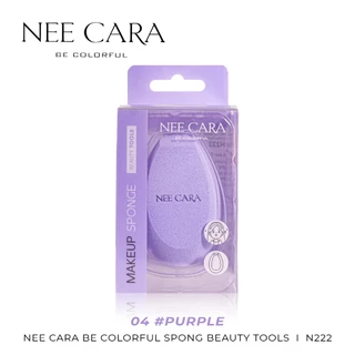 ♦️ของแท้·ส่งด่วน·ถูก♦️Nee Cara 2 Dual Purpose Colorful Sponge #N222 : neecara นีคาร่า ฟองน้ำ ทรงไข่ ตัดมุม x 1ชิ้น dayse