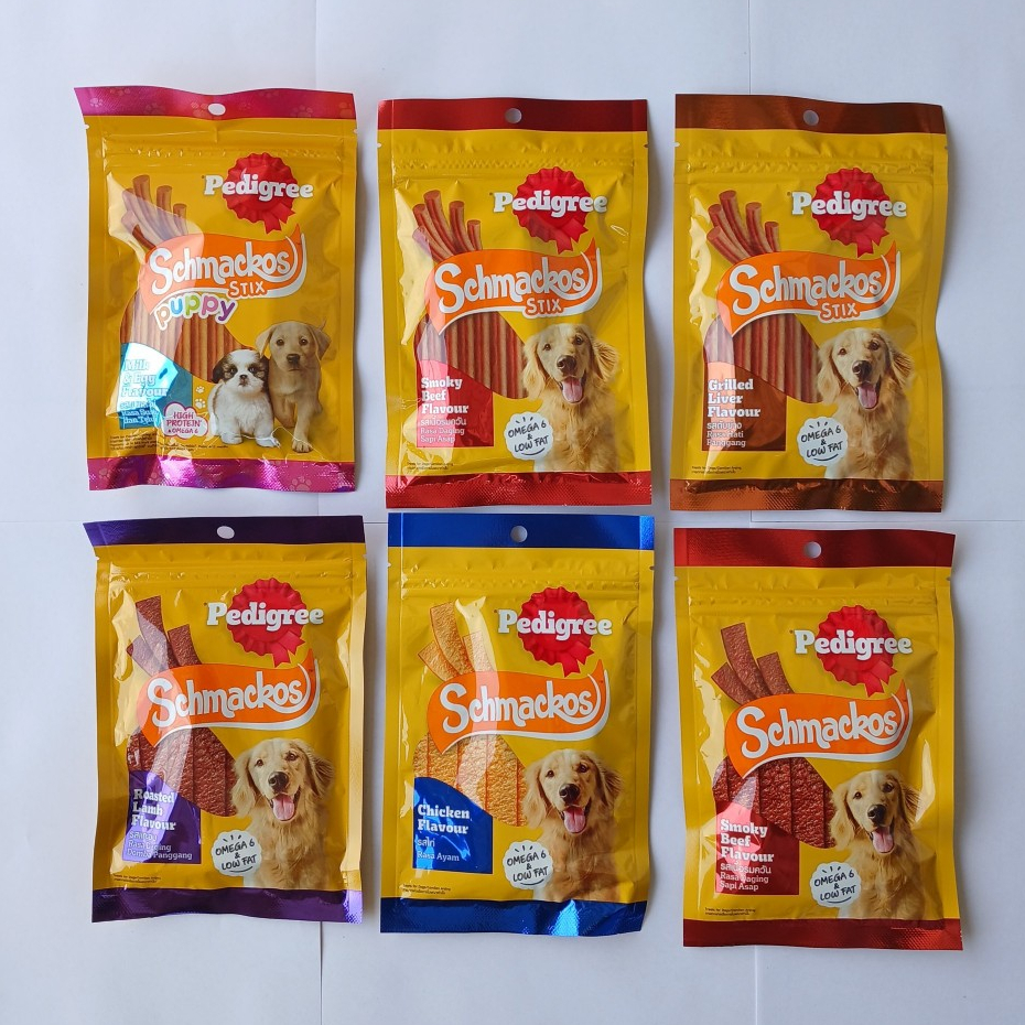 Pedigree Schmackos ขนาด 70g ขนมสุนัขทุกสายพันธุ์