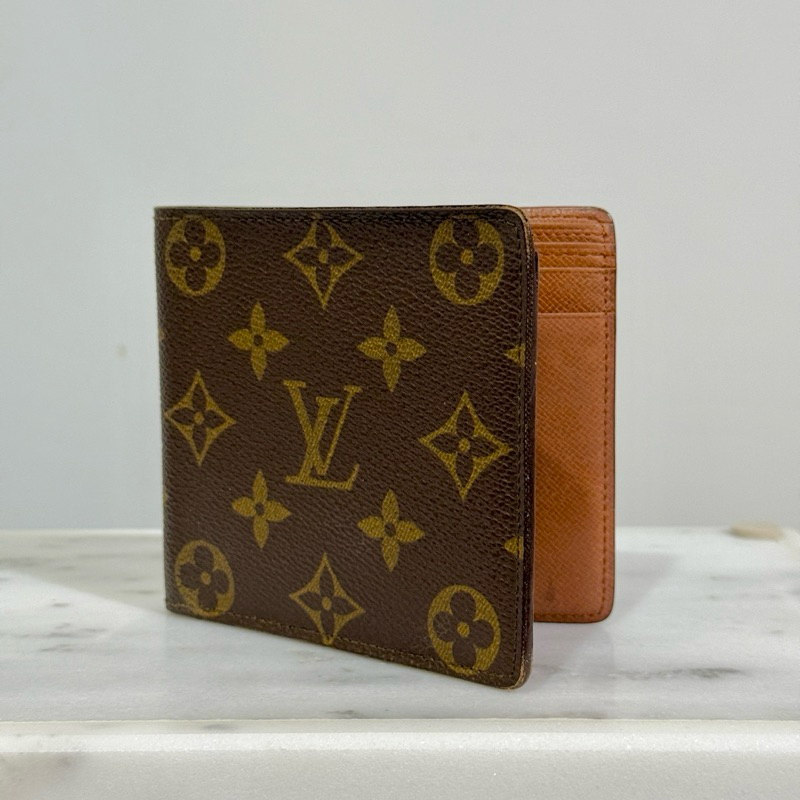 กระเป๋าสตางค์ใบสั้น LV Slender Marco Wallet มือสอง ของแท้ 100%