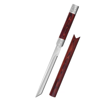 UDelectronic มีด มีดอเนกประสงค์ ใบมีดสแตนเลส ไม่เป็นสนิม ด้ามปลอกพลาสติกลายไม้ ใช้ในครัว พกพาดสะดวก
