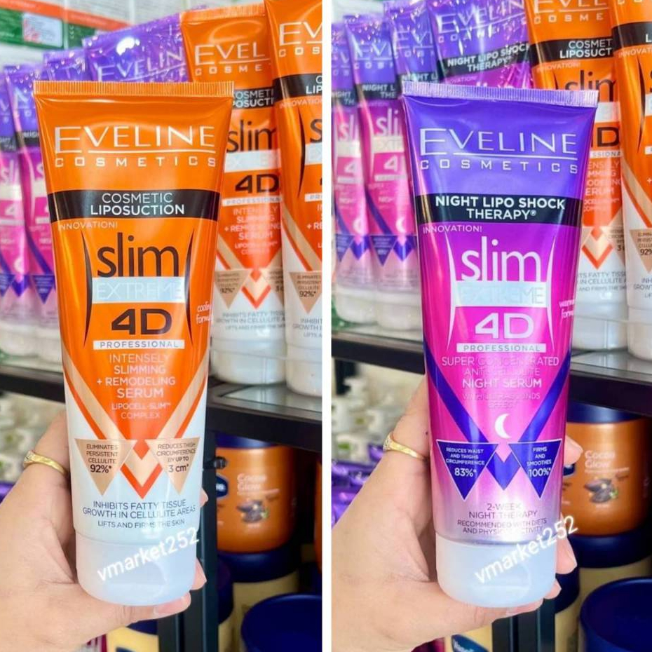 Eveline Cosmetics EVENLINE COSMETICS Slim Extreme 4D Prof day Night Lipo Shock Therapy 250 ml.
