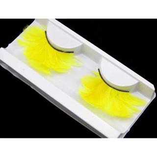 ขนตาปลอม หลากสี ขนตาขนนก ขนตาแฟนซี พรอพปาร์ตี้ 1 Pair Natural Feather False Eyelashes Party Nightclub Makeup Eye Lash
