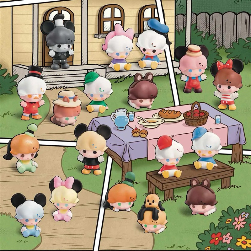 💒✨ : ระบุตัว [ 1 ซอง / 3 ตัว ] POP BEAN DIMOO WORLD × DISNEY Classic Series