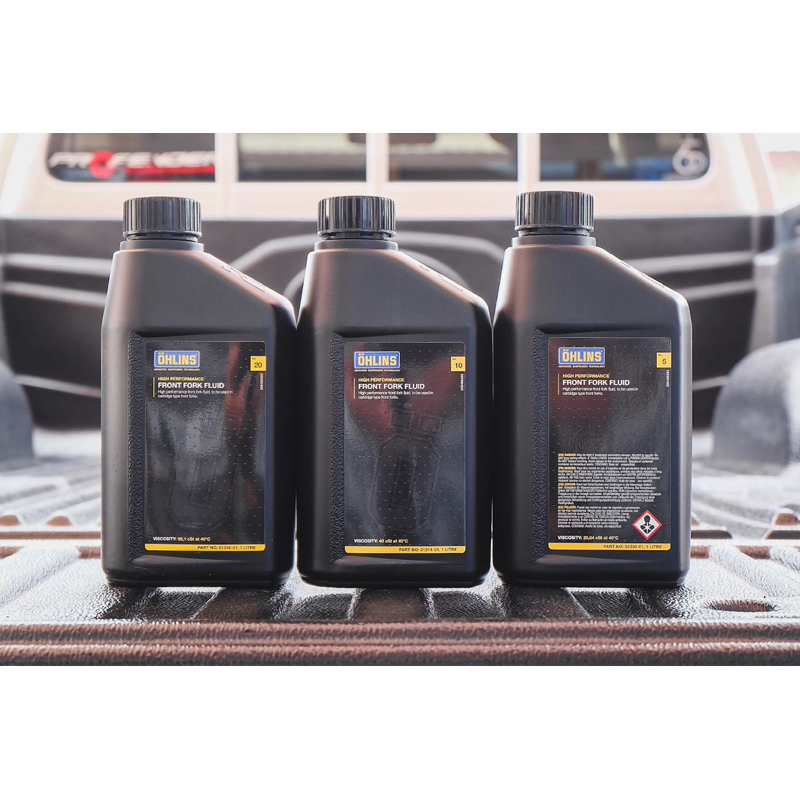น้ำมันโช๊คหน้า OHLINS (ของแท้) ขนาด 1 ลิตร มี 3 เบอร์ 5/10/20 ลิตรละ 1,050฿