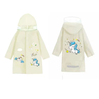 เสื้อกันฝนสำหรับเด็กการป้องกันทางสิ่งแวดล้อมและรสจืดเด็กชายและเด็กหญิงอนุบาลเด็กนักเรียนPonchoหนาป้องกันความปลอดภัย
