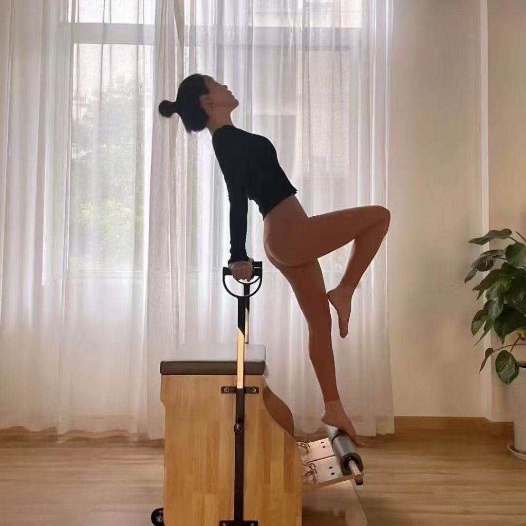 Pilates Stable Step เก้าอี้ Corrector บันไดบาร์เรลสำหรับบ้านโยคะยืดสมดุลการฝึกอบรมเตียงหลัก