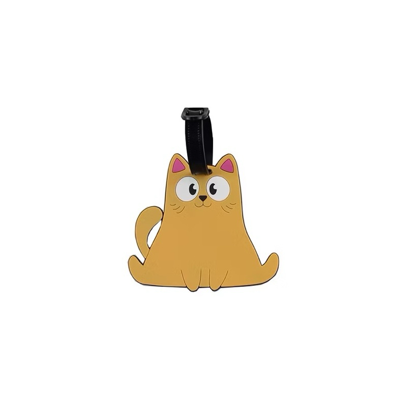 ✅ ขายดี Luggage Tag ป้ายชื่อห้อยกระเป๋า แท็กกระเป๋าเดินทาง ลายแมวการ์ตูนน่ารัก