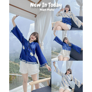 เสื้อตุ้งติ้งเนื้อผ้าฝ้ายย้อมคราม