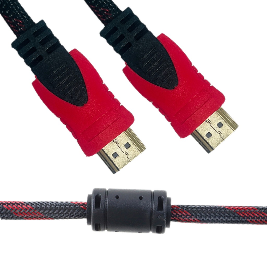 สาย TV HDMI 10 เมตร 15เมตร 20เมตร 30เมตร สายถักรุ่น HDMI 10M 15M 20M 30M CABLE 3D FULL HD 1080P
