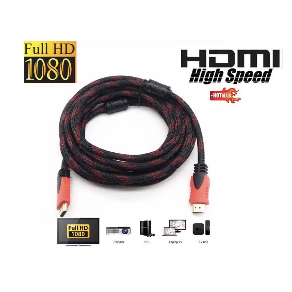 สาย TV HDMI 10 เมตร 15เมตร 20เมตร 30เมตร สายถักรุ่น HDMI 10M 15M 20M 30M CABLE 3D FULL HD 1080P