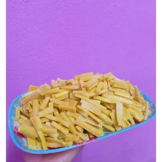 **แบบหั่นเส้น**หน่อไม้หวานหั่นเส้นต้มสุก 500กรัม อร่อย ไม่ขม