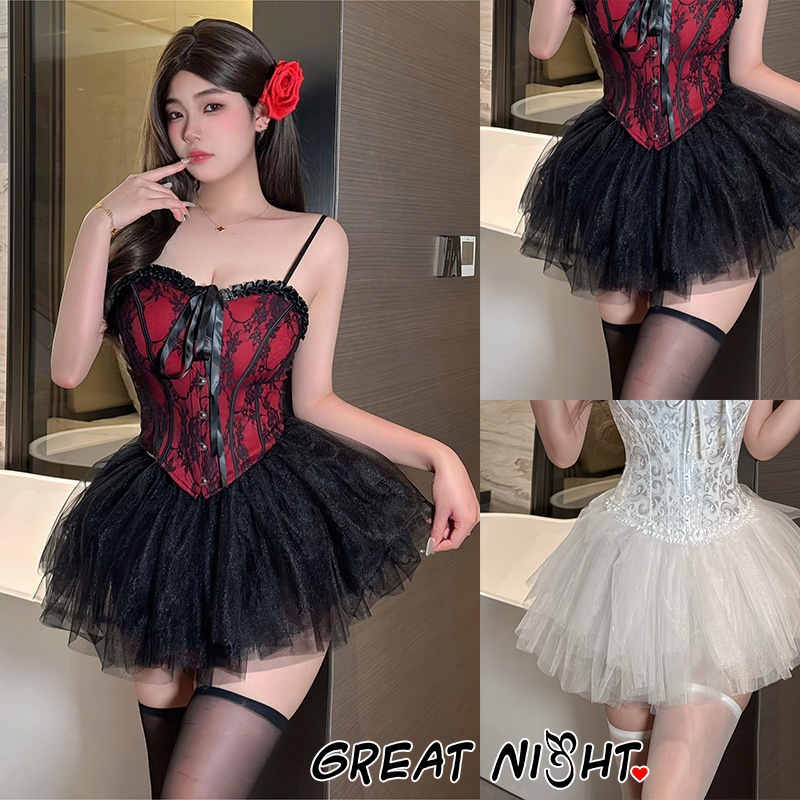 Great Night มีเสน่ห์และเซ็กซี่ ตูตู สีดำ กระโปรงสั้น สไตล์เกาหลี สั้น เอวสูง ใส่สบาย ส่งไวจากไทย ราคา ถูกที่สุด ดีลบีเคเค รูปภาพหลัก