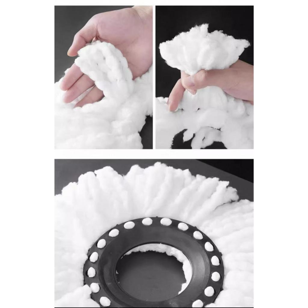 ผ้าม๊อบ ขนาด16cm ผ้าถูพื้น ผ้าม๊อบไมโครไฟเบอร์ ดูดซับดีเยี่ยม ช่วยเก็บฝุ่นและคราบสกปรกอย่างมีประสิทธิภาพ ไม้ถูพื้น - รูปที่ 4