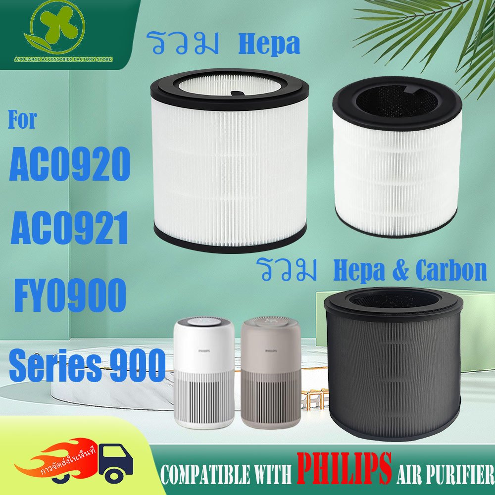 อัพเกรดล่าสุด For ac0920 ac0921 Philips fy0900  air purifier filter ไส้กรองเครื่องฟอกอากาศ แผ่นกรองอ