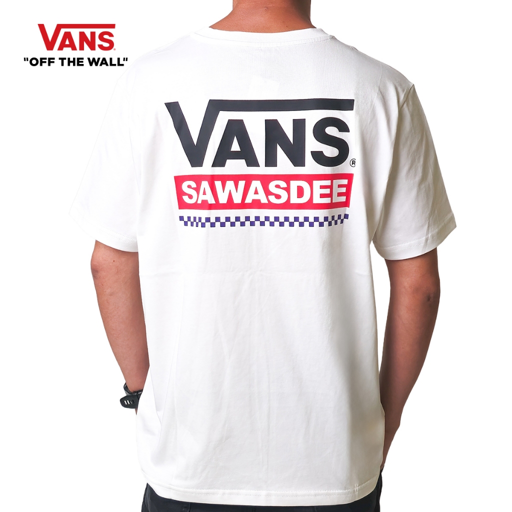 VANS THAILAND SS TEE - WHITE เสื้อยืด เสื้อยืดแวนส์ ผู้ชาย