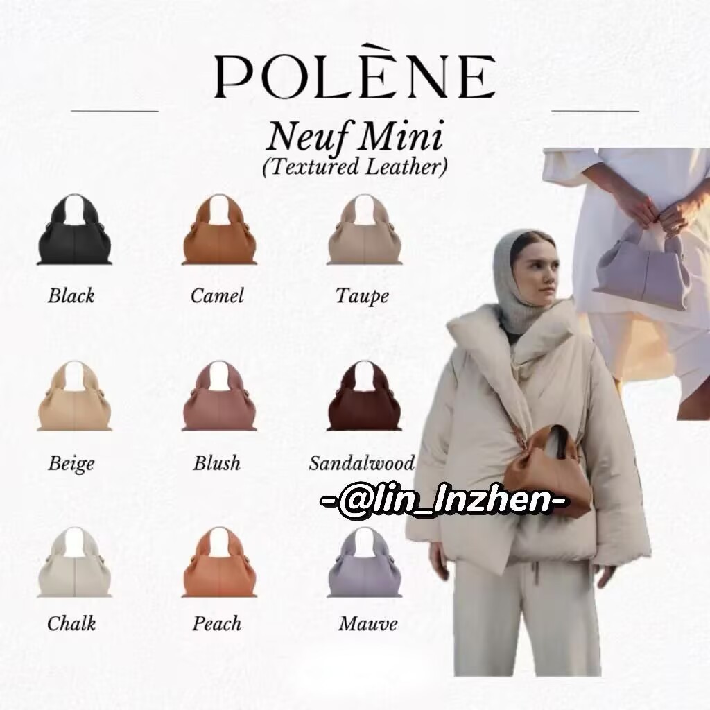 ของแท้ 100% พร้อมส่ง Polene Neuf Mini Camel bag