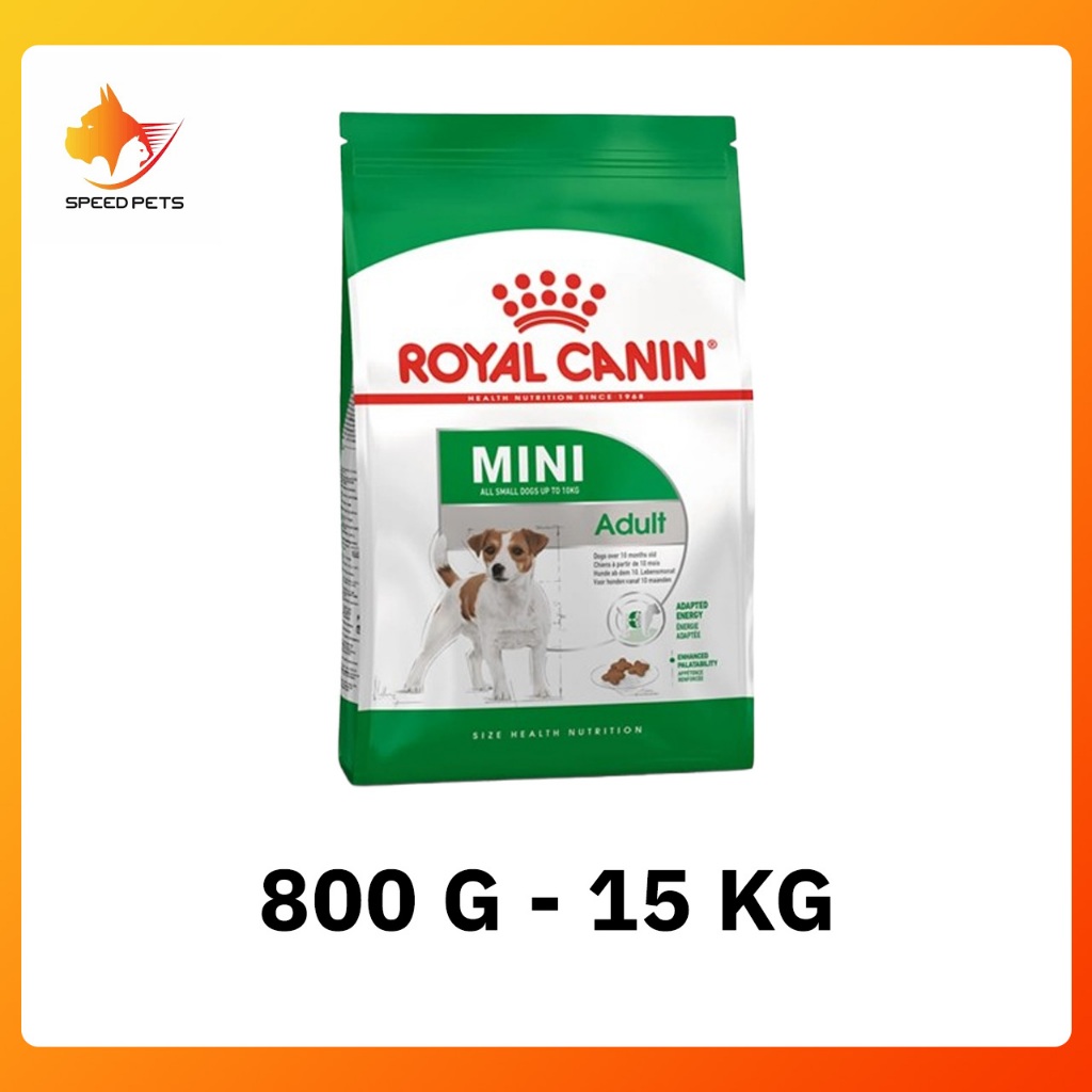 Royal canin Mini Adult ขนาด 15kg อาหารเม็ดสุนัขพันธุ์เล็ก ขนาด15กิโลกรัม