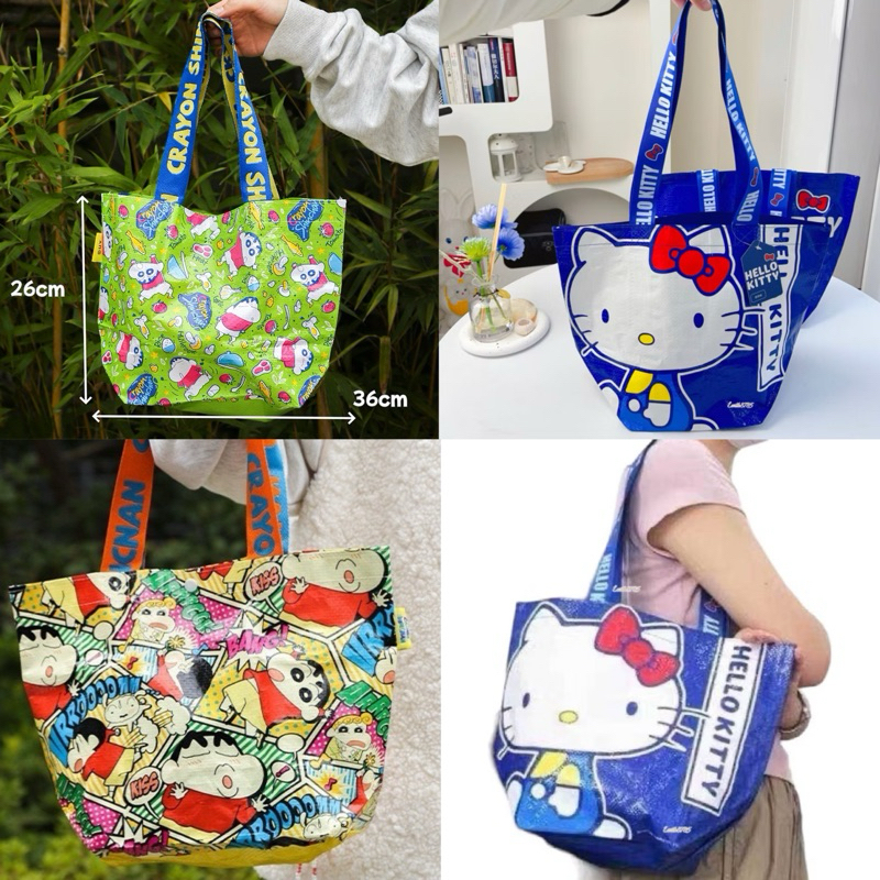 กระเป๋าShoppingbagสะพายข้างลายการ์ตูน