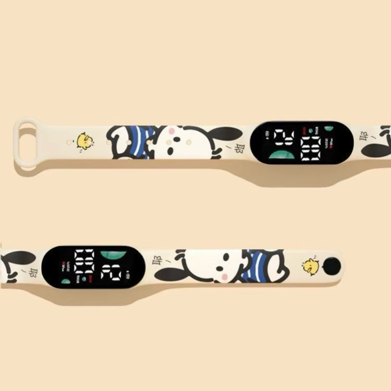(ส่งจากไทย) นาฬิกาข้อมือ LED น่ารักๆ ดูเวลา 口 วันที่ได้ เล็กกะทัดรัด ใส่สบาย