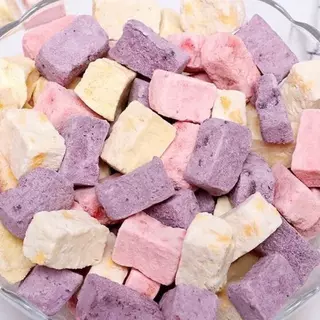 โยเกิร์ตฟรีซดราย 4 รส (สตอเบอร์รี่ บลูเบอร์รี่ มะม่วง นม) หวานน้อย ร้านสเเน็คกี้ ขนม ของกิน ขนมกินเล่น snackies
