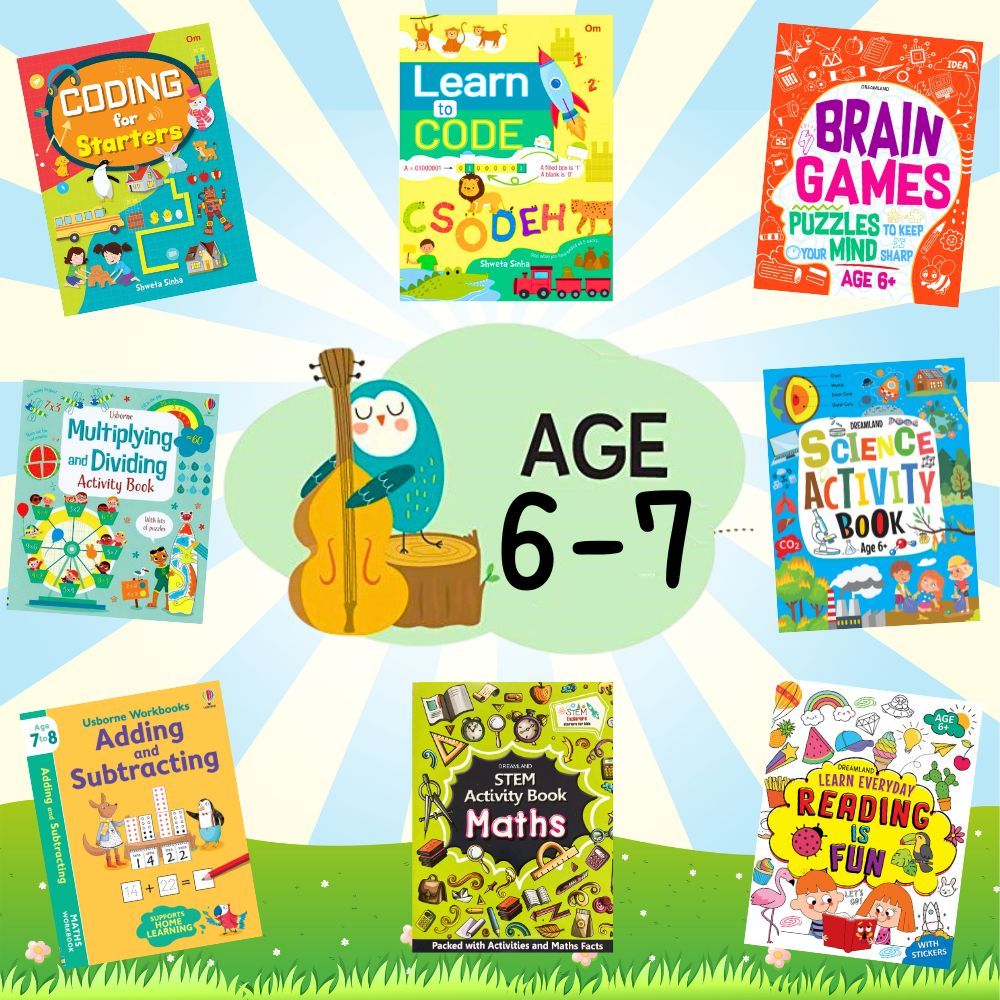 หนังสือเด็ก6 ขวบ ขึ้นไป Activity Book for kids Age6+ Workbooks หนังสือกิจกรรมเสริมพัฒนาการสำหรับเด็ก หนังสือกิจกรรมเด็ก