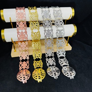 เข็มขัดเหรียญสแตนเลส ขนาดใหญ่ ลายไทย ประดับชุดไทยย้อนยุคชุดน…