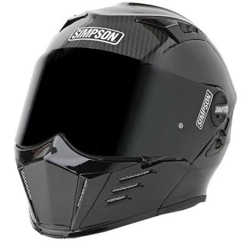 หมวกกันน็อก SIMPSON HELMET - MOD CARBON BANDIT เปิดคาง ทรงสวย
