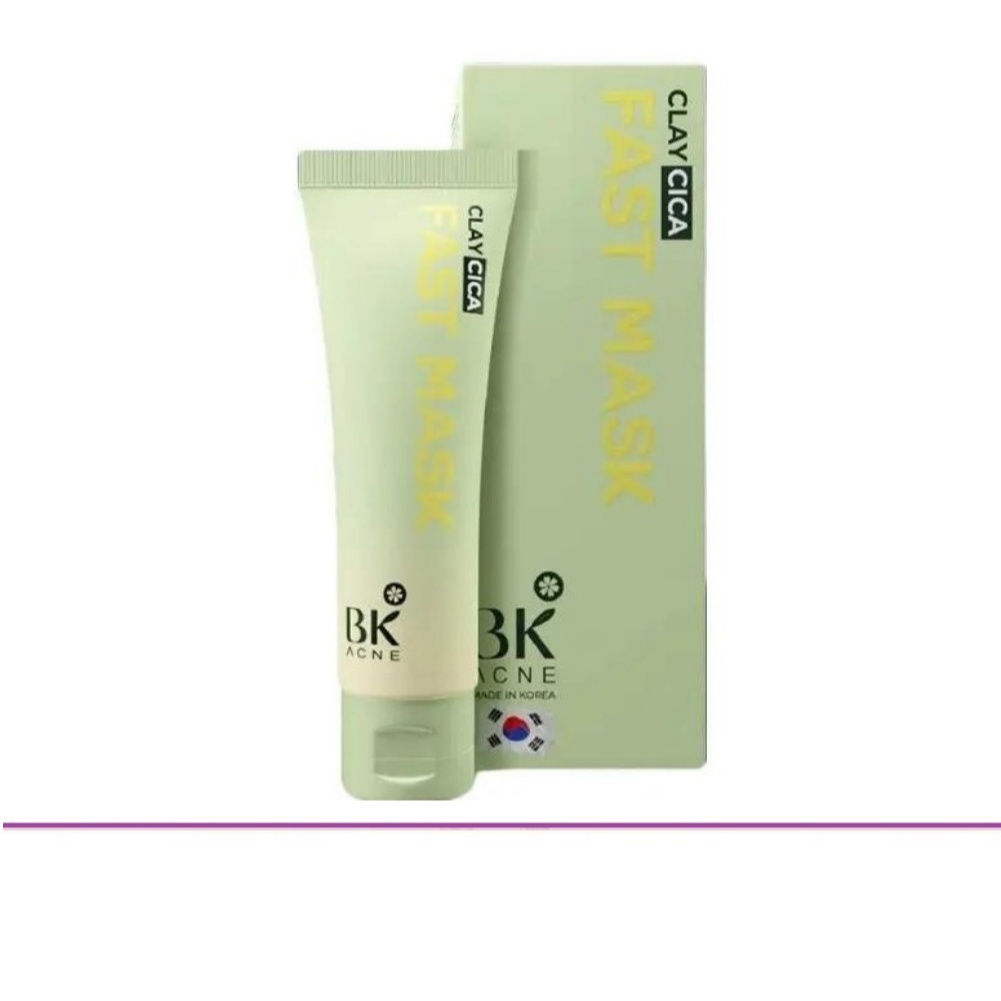 (แท้) BK Acne Clay Cica Fast Mask 50g บีเค แอคเน่ เคลย์ ซิก้า ฟาส มาส มาส์ก (1 หลอด)