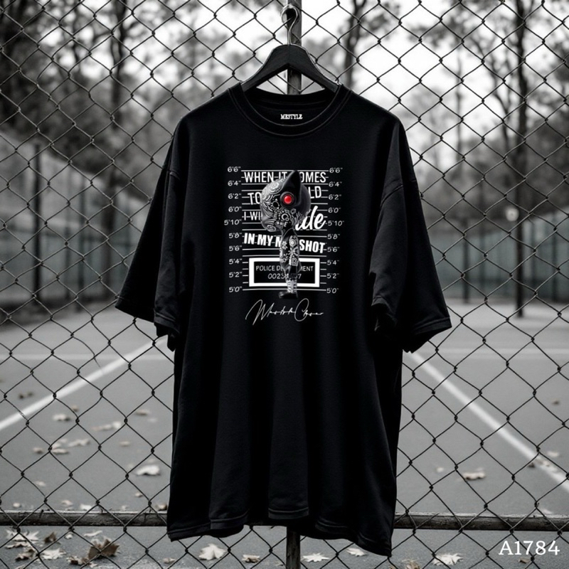 เสื้อยืด ผ้าCotton100% สกรีน แบบดิจิตอล เนื้อผ้าหนานุ่ม A1784-แขนสั้น