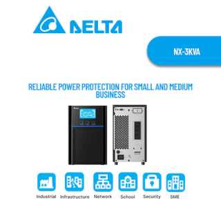[สินค้าพร้อมส่ง] Delta UPS N Gen 3 Series 3000VA/2700W เครื่องสำรองไฟ [NX-3kVA]