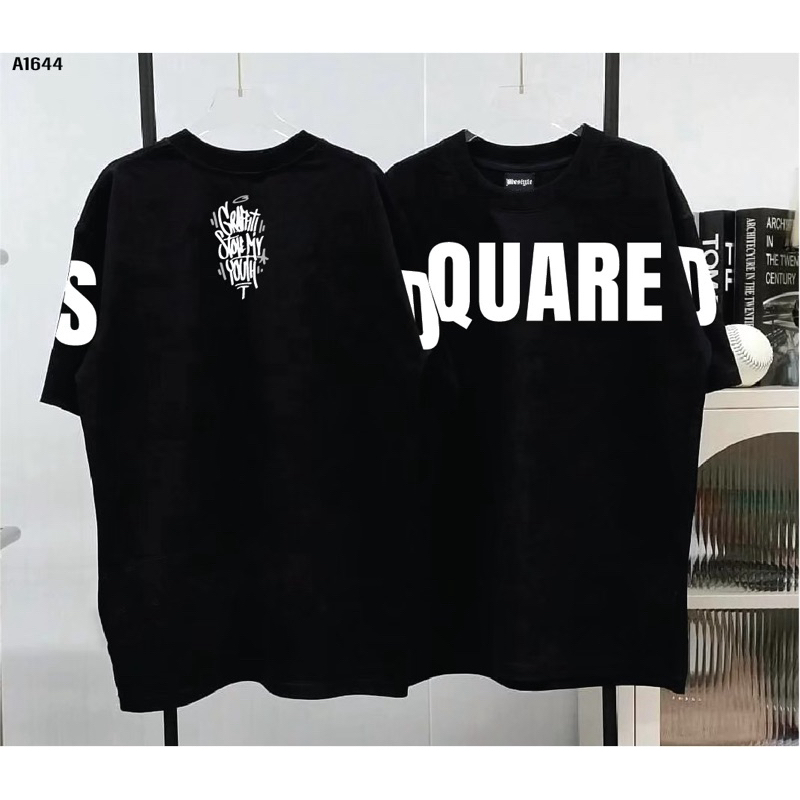 เสื้อยืด ผ้าCotton100% สกรีน หน้า-หลังแบบดิจิตอล เนื้อผ้าหนานุ่ม  A1644-แขนสั้น