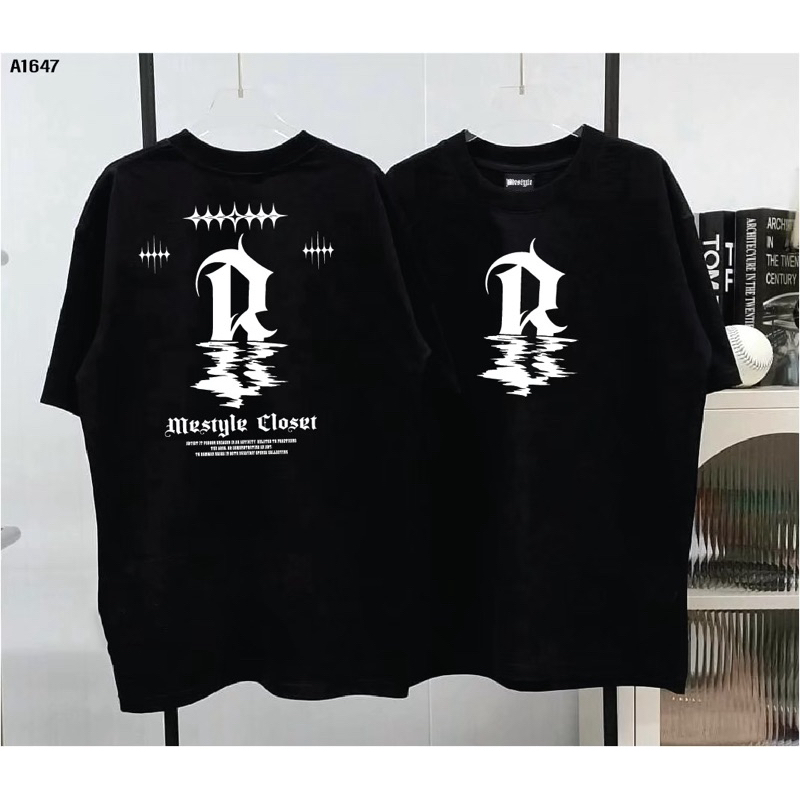 เสื้อยืด ผ้าCotton100% สกรีน หน้า-หลังแบบดิจิตอล เนื้อผ้าหนานุ่ม  A1647-แขนสั้น