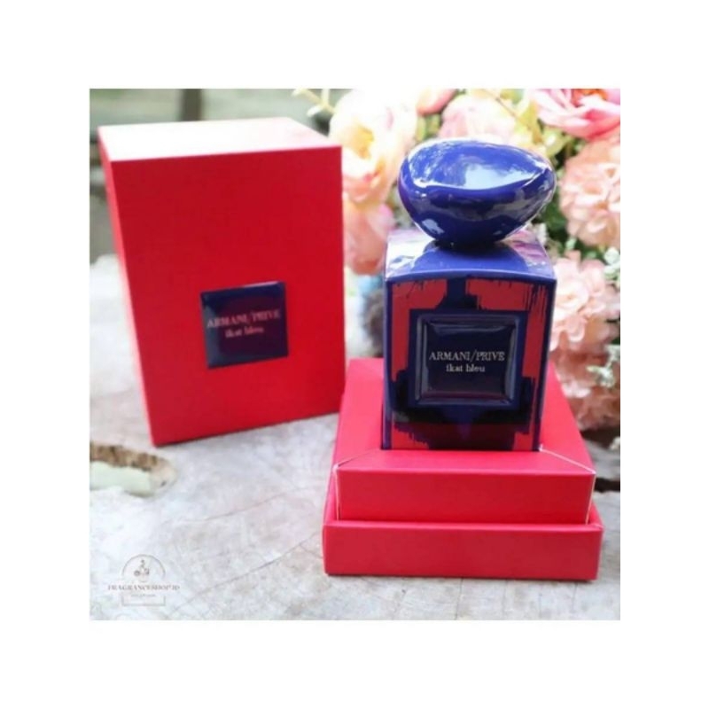 ARMANI PRIVE ikat bleu