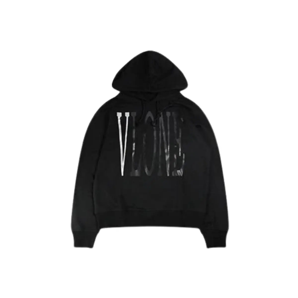Vlone Staple 3M V Logo Hoodie Black White