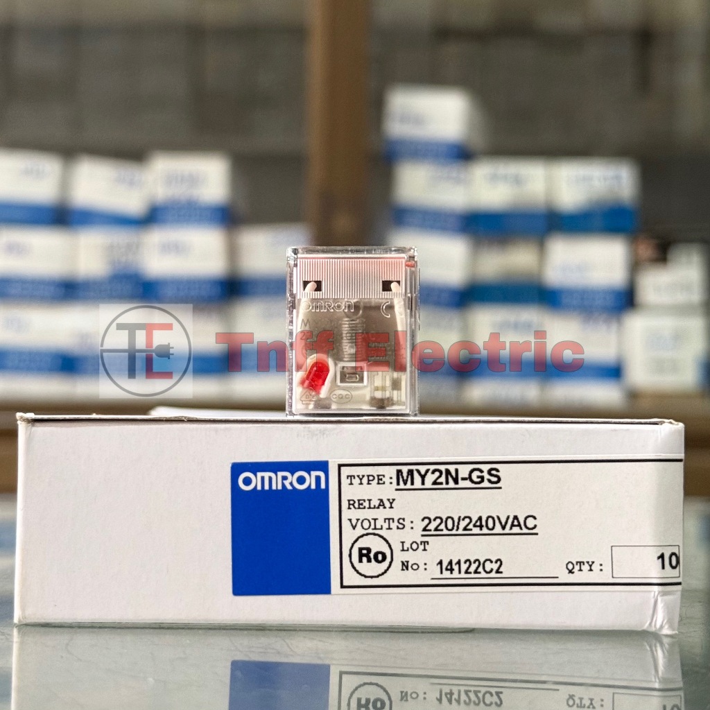 OMRON MY2N-GS (คอยล์ 12VAC, 24VAC, 110VAC, 220VAC, 24VDC) รีเลย์