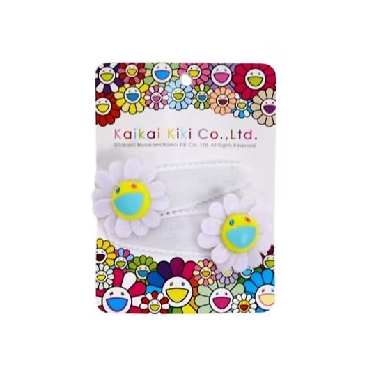 MURAKAMI FLOWER HAIRPIN - WHITE