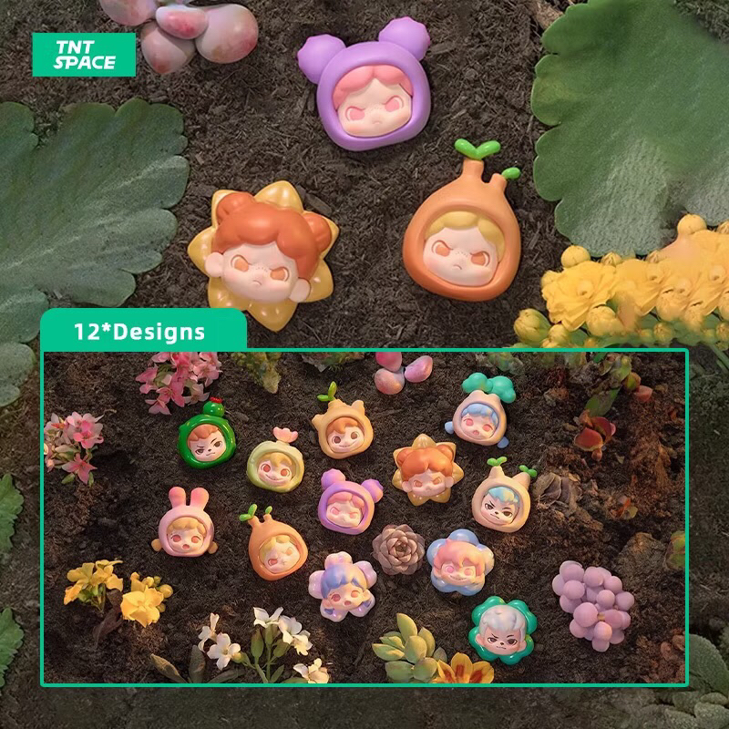 Tntspace TNT Fun with Plants Blind Box Figure Blind Box บีน Zora, Rayan, Dudoo, Dora แบบระบุตัว