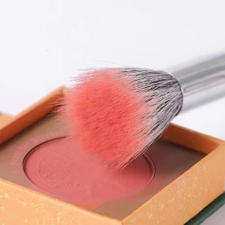 small brush +big brush สีดำ แปรงแต่งหน้า แปรงปัดแก้ม แปรงขนสัตว์ ขนาดใหญ่ สีดำ