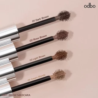 ถูก/แท้/มีไลฟ์ มาสคาร่าคิ้ว ODBO Airy Brow Mascara มาสคาร่าคิ้วหัวพุ่ม ปัดคิ้ว ย้อมคิ้ว คิ้วตั้ง คิ้วสวย กันน้ำ