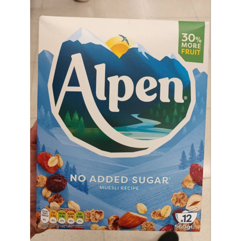 Alpen Muesli No Added Sugar มูลลี ไม่เติมน้ำตาล 560g
