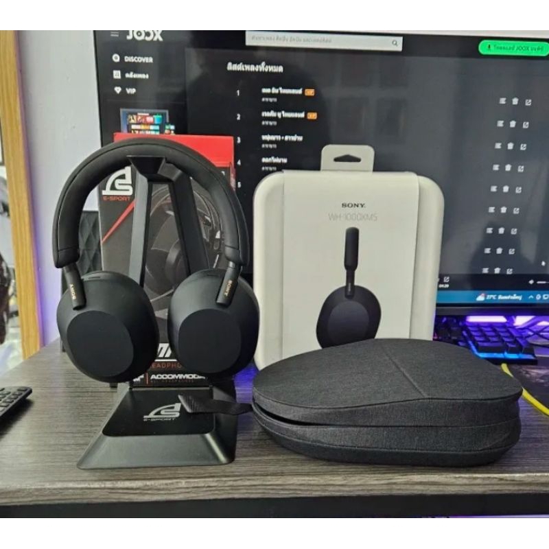 Sony WH-1000XM5 หูฟังไร้สาย/บลูทูท พร้อมระบบตัดเสียงรบกวน เครื่องประกันศูนย์ไทย 1 ปี