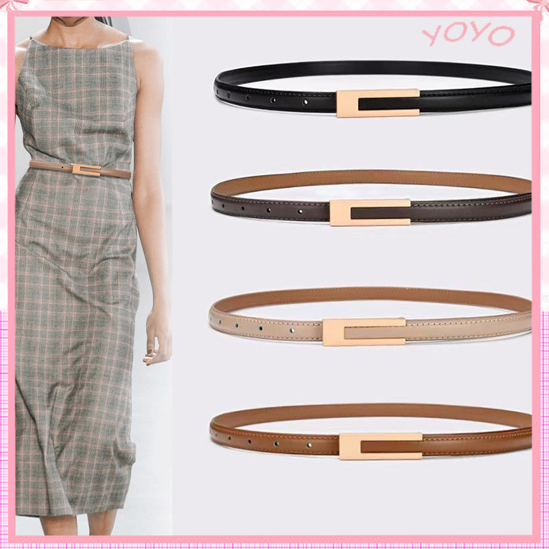 [จัดส่งรวดเร็วจากกรุงเทพ] เข็มขัดผู้หญิงรุ่นใหม่ปี 2025 แฟชั่นระดับไฮเอนด์อุปกรณ์เสริมชุดตกแต่งเอวเรียบง่ายเข็มขัดเวอร์ช