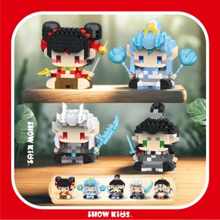 Nezha Building Block ของเล่นตัวต่อ บล็อกอาคาร 3D สัตว์น่ารักตัวการ์ตูนของเล่นสำหรับเด็ก