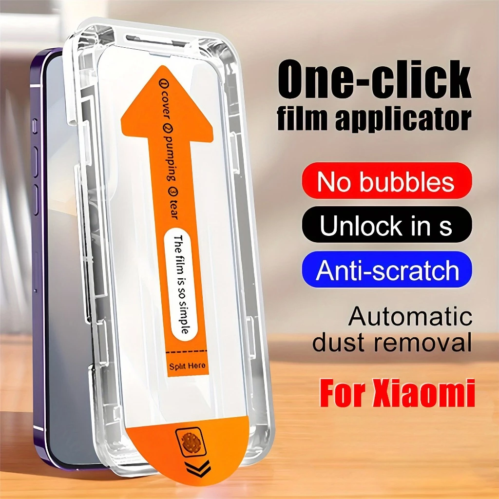 ติดตั้งอย่างรวดเร็ว ฟิล์มกันรอยมือถือ For Xiaomi 13T 11 12 Lite Poco C65 F3 Poco F6 F5 Pro M2 M3 M4 M5s M6 Pro X3 X6Pro