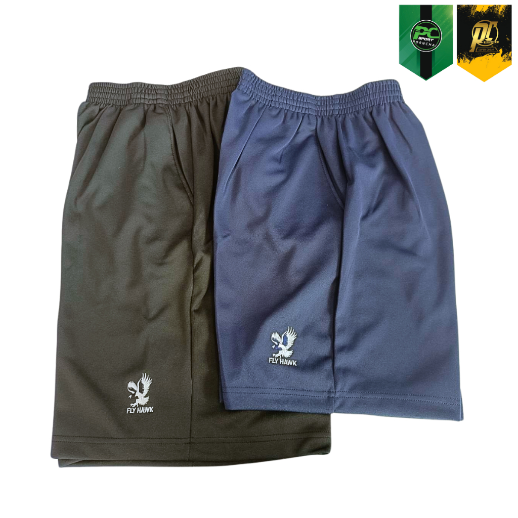 กางเกงวอร์มขาสั้น FLY HAWK สำหรับผู้ใหญ่รุ่น B514  สำหรับเด็ก รุ่น B511  มีกระเป๋า2ข้างเป็นซิป