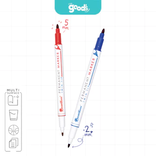 ปากกาเขียนซีดี Quantum QDVD1020 Twin-Tip CD Marker ปากกา ควอนตั้ม 2หัว ลบไม่ได้ (จำนวน1ด้าม)